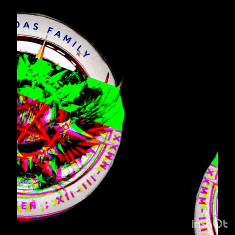 a logo for judas family features a pentagram