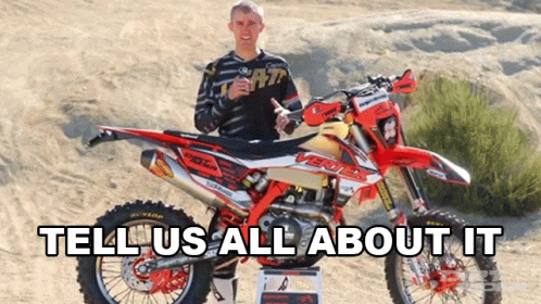 Tell Us All About It Andrew Oldar GIF - Tell Us All About It Andrew Oldar Dirt Rider GIFs