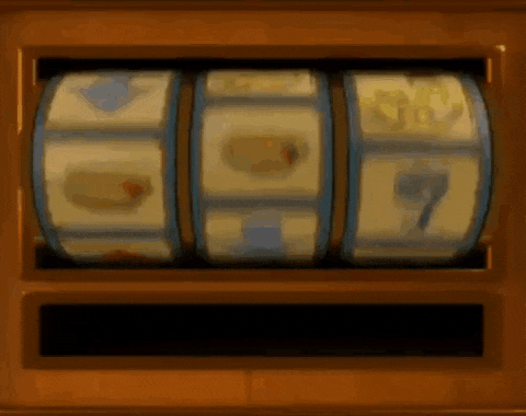 a close up of a slot machine with a number 7 on it .