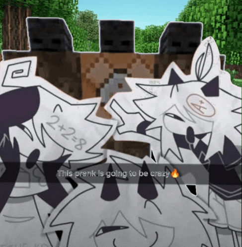 a screenshot of a video game with the words " this prank 's going to be crazy "