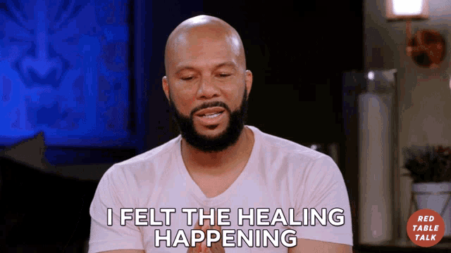 a man says i felt the healing happening