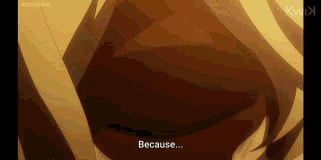 a close up of a person 's chest with the words " because " written below it