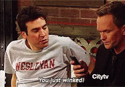 Himym How I Met Your Mother GIF - Himym How I Met Your Mother You Just Winked GIFs