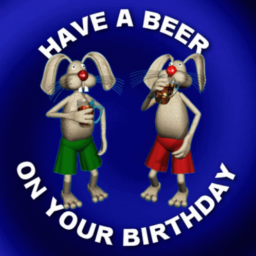 Have A Beer On Your Birthday Boozy Birthday GIF - Have A Beer On Your Birthday Boozy Birthday Happy Birthday Wishes GIFs