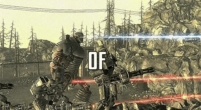 a video game scene with the word of on the bottom left