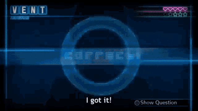 a video game screen says i got it