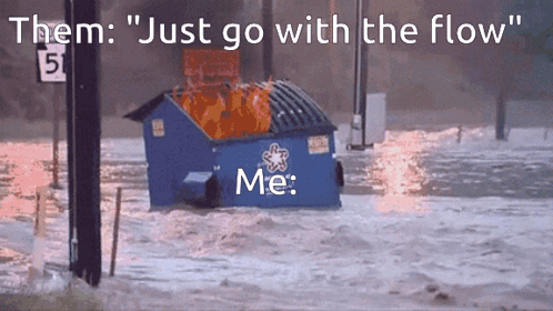 Dumpster Fire Go With The Flow GIF - Dumpster Fire Go With The Flow This Is Fine GIFs