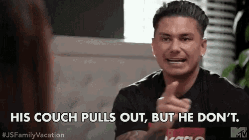Couch Pulls Out He Dont GIF