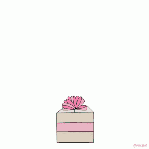 a cartoon drawing of a stack of boxes with a heart on top