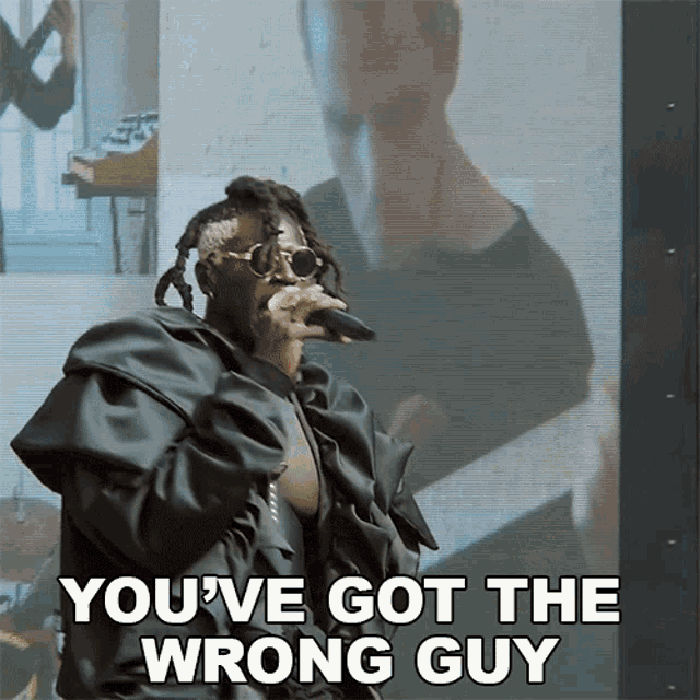 Youve Got The Wrong Guy Moses Sumney GIF - Youve Got The Wrong Guy Moses Sumney Virile Song GIFs