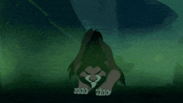 scar from the lion king stands in front of a green background with the words banned in red