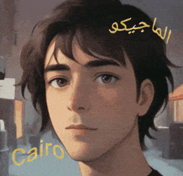 a painting of a young man with the name cairo written on the bottom