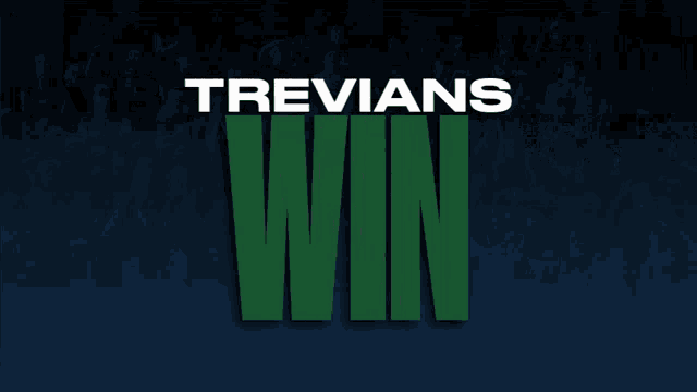 the word win is displayed on a dark blue background