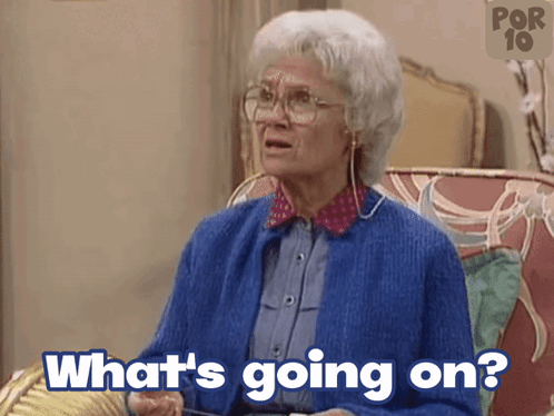 Whats Going On Confused GIF - Whats Going On Confused Golden Girls GIFs