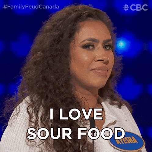 I Love Sour Food Family Feud Canada GIF - I Love Sour Food Family Feud Canada I Can'T Get Enough Of Sour Flavors GIFs