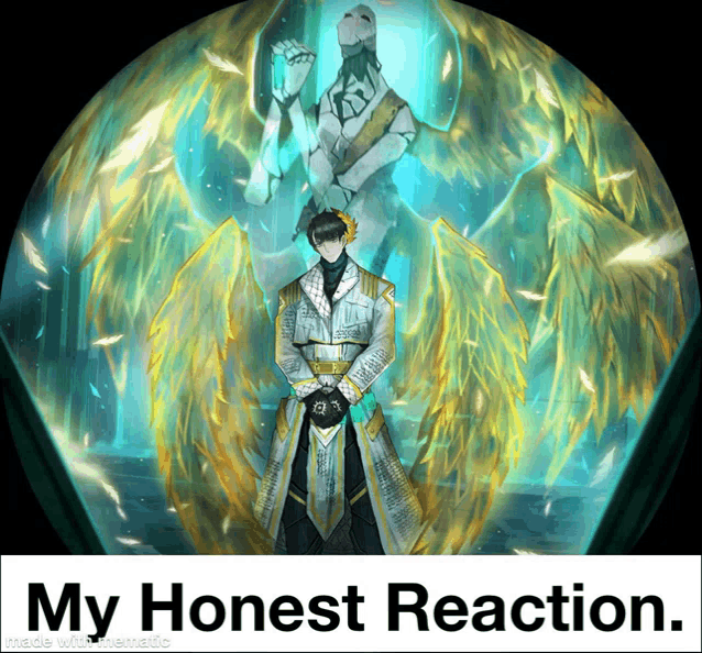 a poster that says my honest reaction