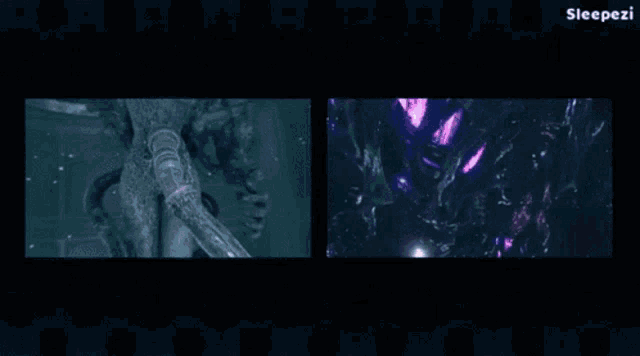 a purple and white image with the word sleepezi in the upper right corner