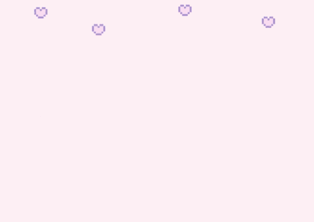a pink background with purple and blue hearts