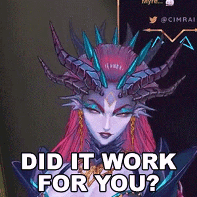 Did It Work For You Cimrai GIF