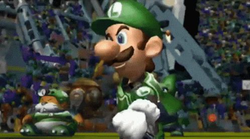 Mario Strikers Charged Luigi GIF - Mario Strikers Charged Luigi Come At Me Bro GIFs