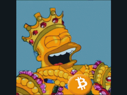 Homer Simpson Bitcoin GIF - Homer Simpson Bitcoin King GIFs