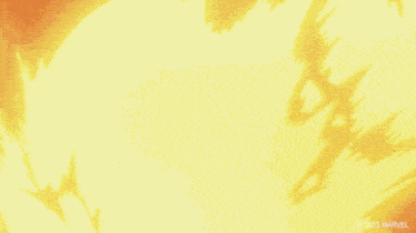 a cartoon of a superhero is surrounded by flames and says ' 2025 marvel ' on the bottom right