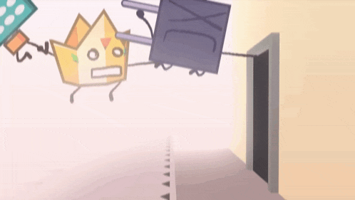 a cartoon drawing of a crown and a box with xc on it