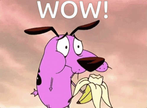 Courage The Cowardly Dog Wow Courage GIF - Courage The Cowardly Dog Wow Courage Courage Wow GIFs