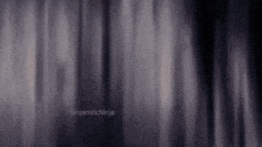 a purple curtain with the words ninjaisticninja on the bottom