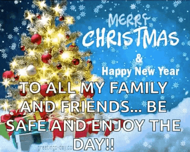 merry christmas and happy new year to all my family and friends