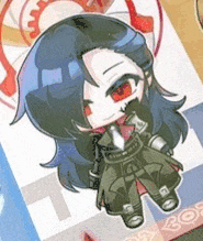 a close up of a cartoon character with headphones on