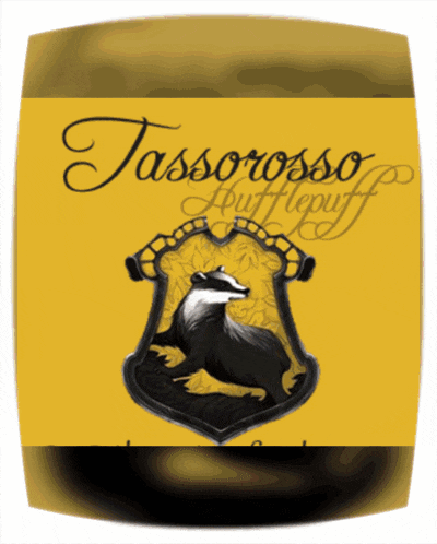 a logo for tassorosso hufflepuff with a badger