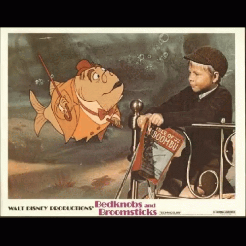 Bedknobs And Broomsticks Movie Poster GIF - Bedknobs And Broomsticks Movie Poster GIFs