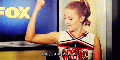 Glee Quinn GIF - Glee Quinn Flex GIFs