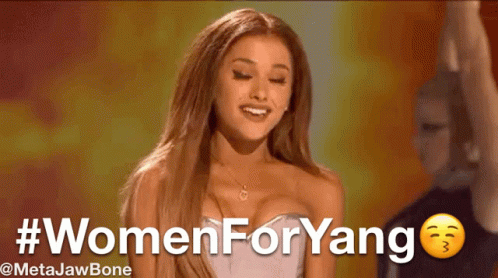 Women For Yang Women4yang GIF - Women For Yang Women4yang Ariana Grande GIFs
