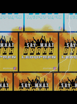 a collage of posters that say what brah