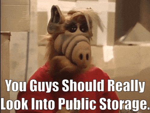 Alf Public Storage GIF - Alf Public Storage You Guys Should Really Look Into Public Storage GIFs