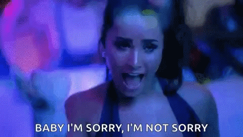 Demi Lovato Sorry Not Sorry GIF - Demi Lovato Sorry Not Sorry GIFs