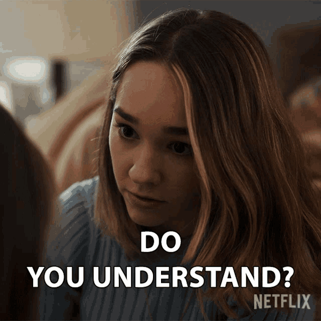 a netflix advertisement shows a woman asking if she understands