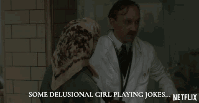 Some Delusional Girl Playing Jokes The Crown GIF - Some Delusional Girl Playing Jokes The Crown Delusional Girl GIFs