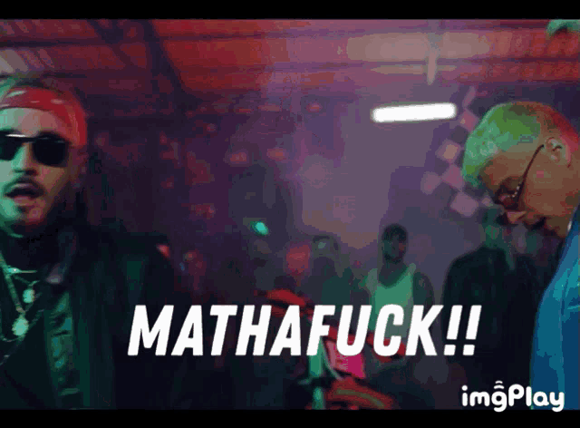a man in sunglasses says mathafuck in a video