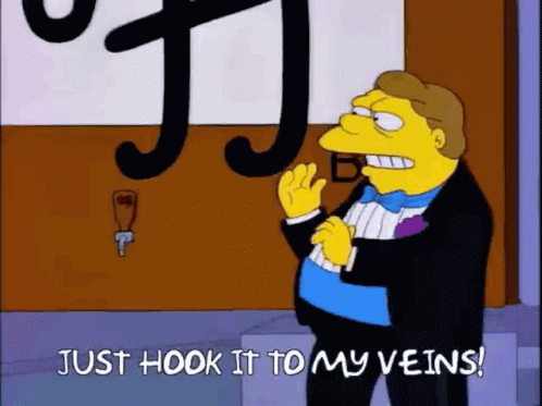 Simpsons Hook It To My Veins GIF - Simpsons Hook It To My Veins Barney GIFs