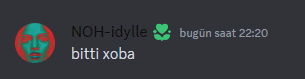 a blurred image of a face with the words noh-idylle bitti xoba