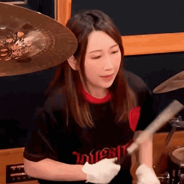 Haruna Lovebites GIF - Haruna Lovebites Drums GIFs