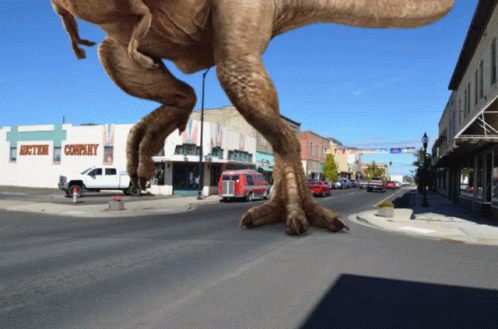 Dinosaur Downtown GIF - Dinosaur Downtown Dino Stomp GIFs