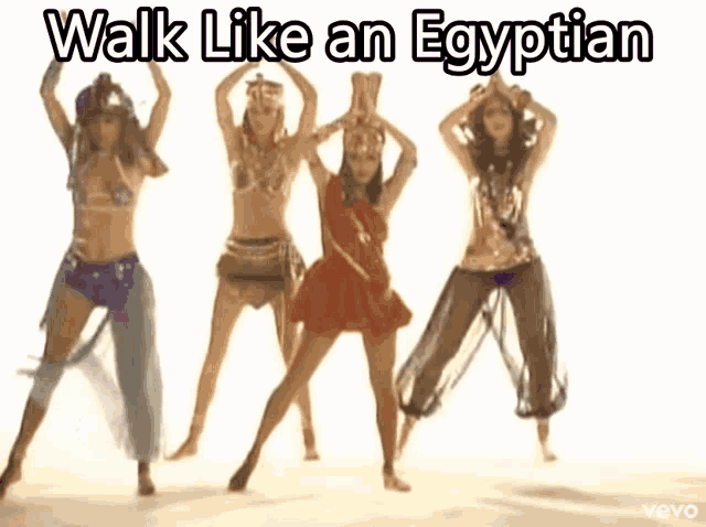 Walk Like An Egyptian Egyptian GIF - Walk Like An Egyptian Egyptian The Bangles GIFs