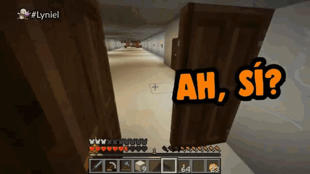 a screenshot of a video game with the words ah si written in orange