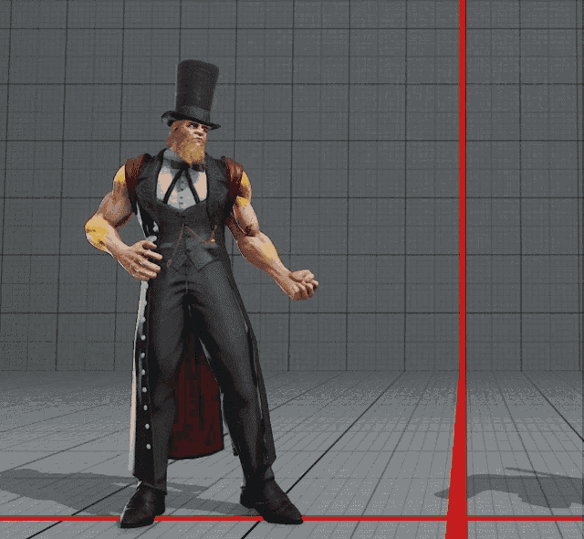 a man in a top hat and vest is standing on a grid