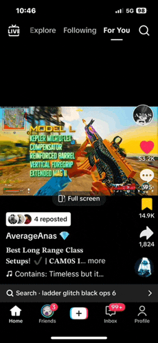 a screenshot of a video on a phone that says 10:46