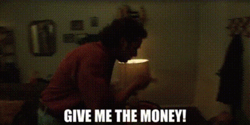 Pam And Tommy Rand Gauthier GIF - Pam And Tommy Rand Gauthier Give Me The Money GIFs